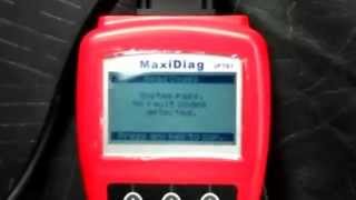 Maxidiag JP701 Auto Code Scanner Operation Video [upl. by Atilrak]