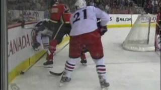 01 21 2009 R Regehr Crosschecks D Dorsett In The Head [upl. by Aicnarf]