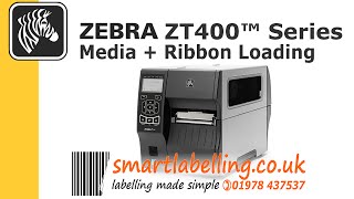 RFID Printer Zebra ZT410 Load Media amp Calibrate [upl. by Trilbi]