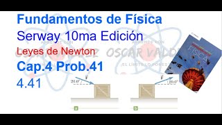 441 Fundamentos de Física Serway 10ma Ed Capítulo 4 Problema 41 Leyes de Newton [upl. by Ramahs]