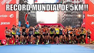 ¡NUEVO RECORD MUNDIAL DE 5 Kilómetros  Cursa dels Nassos Barcelona [upl. by Nivrac965]