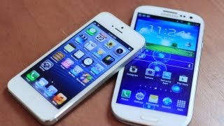 iPhone 5 Siri vs Galaxy S III S Voice [upl. by Carrew]