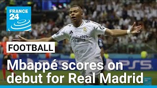 Mbappé scores first Real Madrid goal in Los Blancos UEFA Super Cup final win • FRANCE 24 English [upl. by Kean]