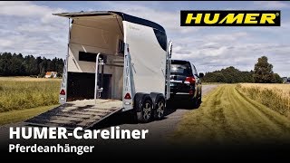 Careliner  Pferdeanhänger  HUMER Anhänger [upl. by Mallissa]