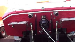 ELIMINATOR BOAT SO CAL 598CI MERLIN II 800 HP IDLE [upl. by Bonilla]