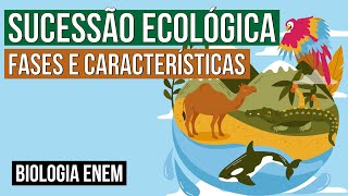 SUCESSÃO ECOLÓGICA fases e características  Biologia para o Enem  Cláudia de Souza Aguiar [upl. by Releehw562]