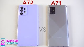 Samsung Galaxy A72 vs Galaxy A71 Speed Test and Camera Comparison [upl. by Selinda565]