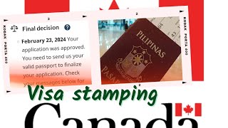 Canada Visa Stamping 🇨🇦 [upl. by Shields]