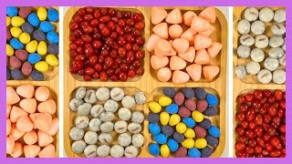 ASMR  Filling platter with sweets  Oddly Satisfying Compilations [upl. by Yelac]