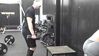 Dumbbell Box Jump  Geoff Morehart Fitness [upl. by Llerihs]