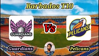 Pelicans v Guardians  Match 5  Barbados T10 [upl. by Starinsky]