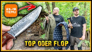 TEMU einfach nur Schrott  Bushcraft Ausrüstung von TEMU im Test  Survival Outdoor Gear [upl. by Bergman]