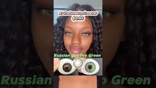 MISLENS Swatches of the most comfortable colored contacts🤎🤍makeup colorcontacts blackgirlmagic [upl. by Hans]