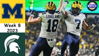 2 Michigan v Michigan State Highlights  College Football Week 8  2023 College Football Highlights [upl. by Coombs]