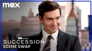 Nicholas Braun amp Matthew Macfadyen Swap Roles  Succession  Max [upl. by Alyhs]