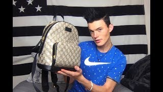 Gucci Supreme Bees Backpack Review [upl. by Danni978]