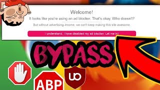 How To Bypass Adblock DETECTION on WEBSITES FREE 2020 WORKING [upl. by Lledo]