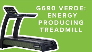 SportsArts G690 Verde Treadmill  The Worlds First Energy Producing Treadmill [upl. by Nalyr144]