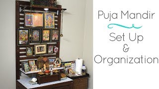 Home Puja Mandir In US Ikea Hack For DIY Home Temple Set up amp Organization [upl. by Nytsirt]