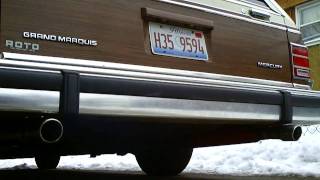 Grand Marquis Colony Park  High Output V8 and True Dual Exhaust [upl. by Schram]