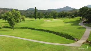 Riviera Golf Domaine de Barbossi  drone aerial video  Riviera  Hole01 [upl. by Nomit641]