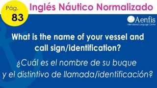 Inglés Naval Normalizado  Lección 1 [upl. by Nadirehs]