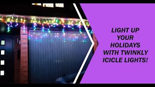 Twinkly Icicle Lights Review The Perfect Festive Addition to Your Home [upl. by Bright102]