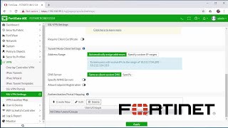 Fortinet How to Setup SSLVPN to Remotely Connect to a FortiGate firewall [upl. by Ajuna381]