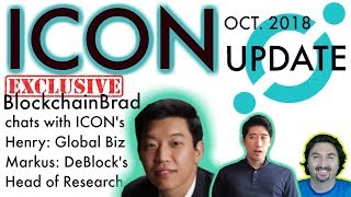 ICON ICX Exclusive Update  BlockchainBrad  DeBlock  Crypto Interview [upl. by Strephon]