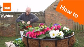 How to plant a hanging basket [upl. by Tedric421]