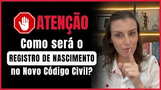 💥ALERTA REGISTRO DE NASCIMENTO PELO NOVO CÓDIGO CIVL…✋ [upl. by Meadow]