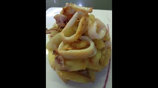 Calamari e patate al forno al profumo di cumino [upl. by Eilesor]