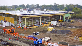 Supermarket construction timelapse [upl. by Odlonra7]