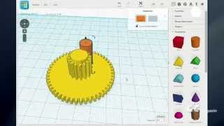 Tinkercad Zahnräder bauen [upl. by Ahsinoj]