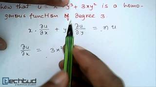 Mathematics Illustration on Eulers Theorem on Homogeneous Function [upl. by Norted457]