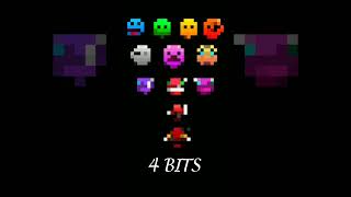 64 bits 32 bits 16 bits 8 bits 4 bits 2 bits 1 bit but All lobotomies combined [upl. by Naid361]