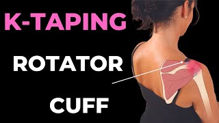 How to treat Shoulder pain  rotator cuff and bursitis with Kinesiology taping techniques [upl. by Gavan]