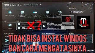 CARA INSTAL ULANG TIPE BIOS UTILITY EZ MODE DENGAN FLASHDISK PADA LAPTOP ASUS A407M [upl. by Nodababus]