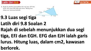 Latih diri 98 Soalan 2  93 Luas segi tiga  Bab 9 Penyelesaian segi tiga  Add Maths Tingkatan 4 [upl. by Buerger]