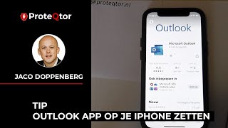 Hoe stel je Microsoft 365 Outlook app in op je iPhone mobiel [upl. by Idnic]