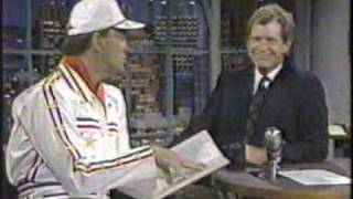 Superdave Osborne on Letterman 1990 [upl. by Adnohrahs]