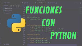 FUNCIONES con PYTHON  ¿Qué es una función en programación  hablemosdepython [upl. by Helaina448]