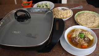 Mexican Albondigas Soup Meatball Soup and the Bella Ceramic Skillet [upl. by Geraldine]