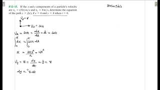 F12–15 Kinematics of a Particle Chapter 12 Hibbeler Dynamics Benam Academy [upl. by Vins]