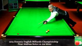 Final Session 2 Oceania English Billiards Championship 2015 [upl. by Valdas]