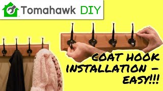 How to Install a Wall Coat Rack [upl. by Teressa]