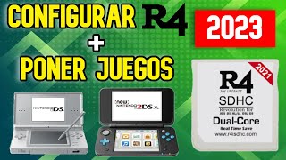 CÓMO CONFIGURAR UNA R4 Y PONERLE JUEGOS 2022 3DS 2DS DS [upl. by Eilegna]