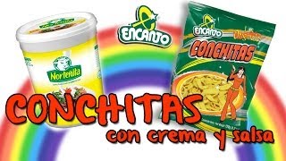 CONCHITAS con CREMA y SALSA [upl. by Idnerb]