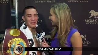 Oscar Valdez Post Fight Interview  CrawfordPostol [upl. by Andrea543]