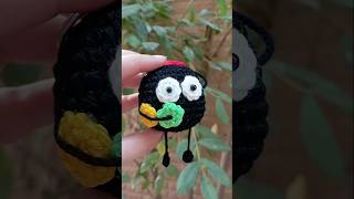 Soot sprite keychain crochet youtubeshorts trending crochetprojects [upl. by Tiphani]